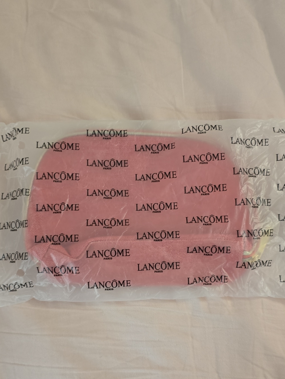 LANCOME PARIS Pink Travel Pouch - Compact Cosmetic Organizer